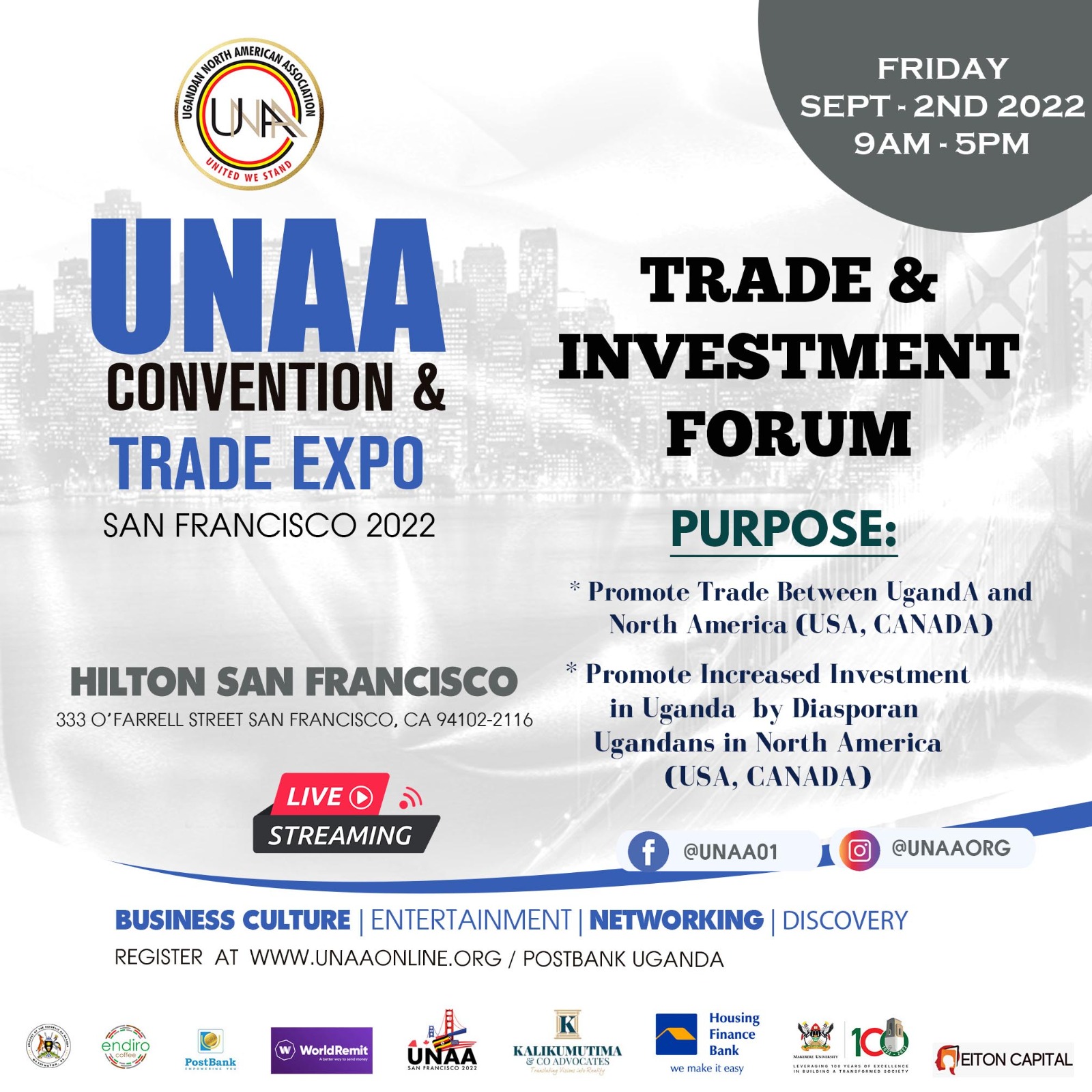 Trade & Investment Forum at the 34th UNAA Convention